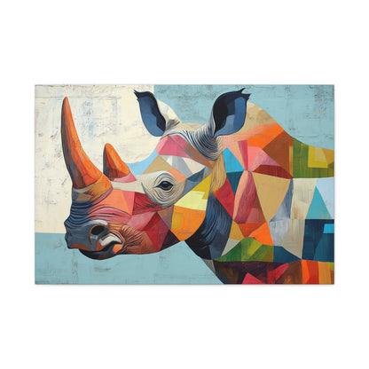 Abstract Rhino - Canvas