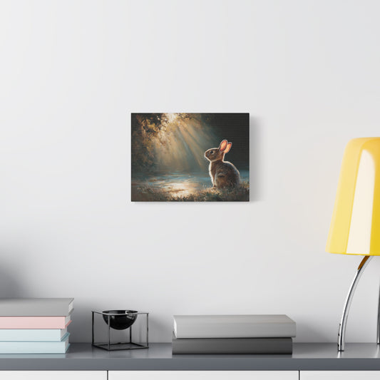 Sunlit Bunny Rabbit Art - Canvas