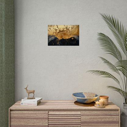 Gold Leaf Abstract Eruption - Premium Art Print