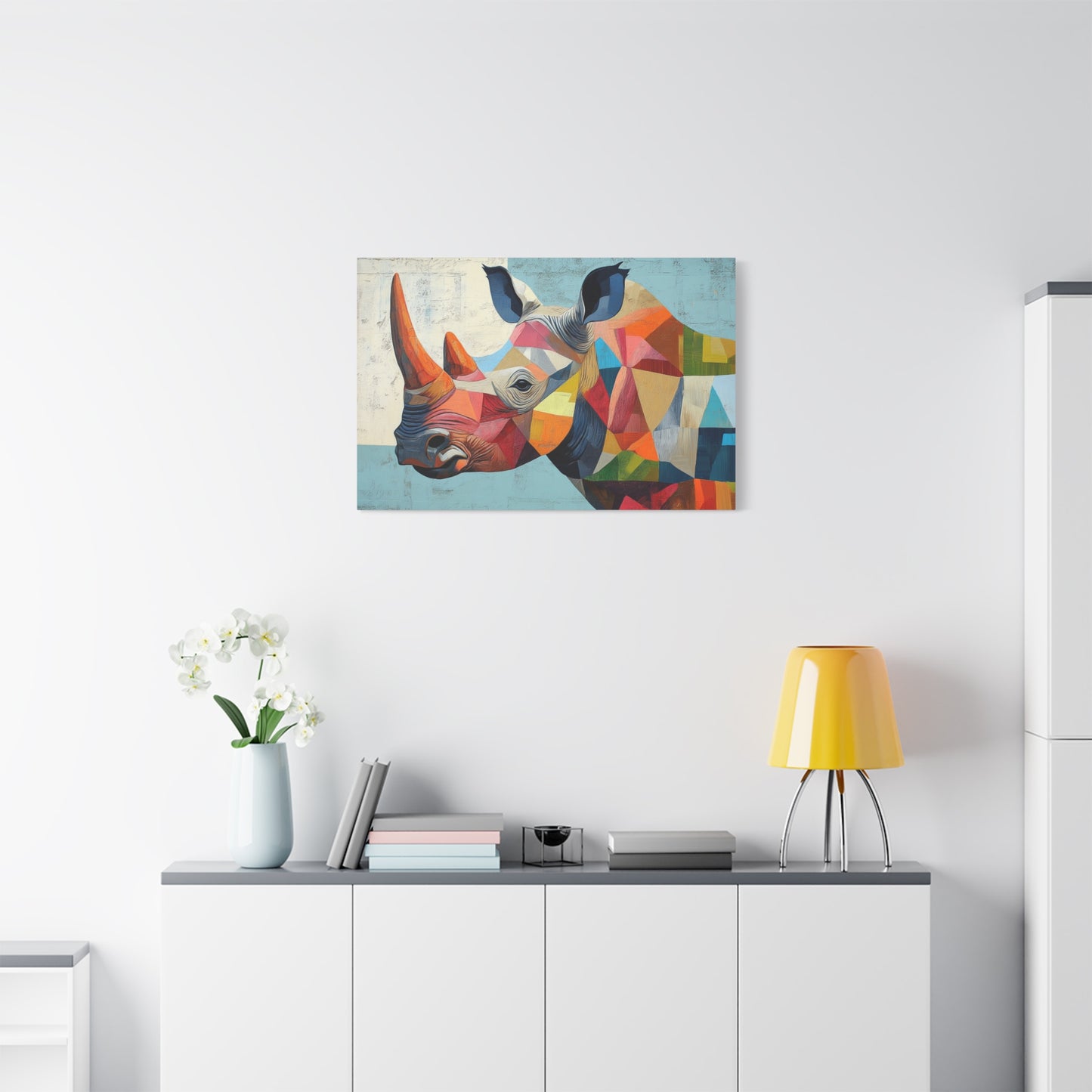 Abstract Rhino - Canvas