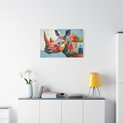 Abstract Rhino - Canvas