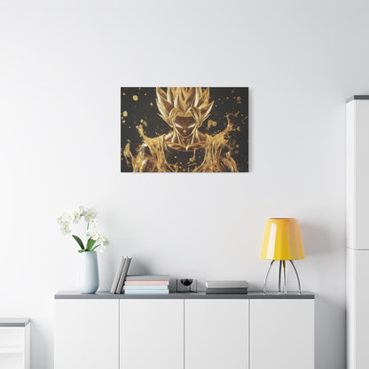 Gold Leaf Super Saiyan Art - Canvas
