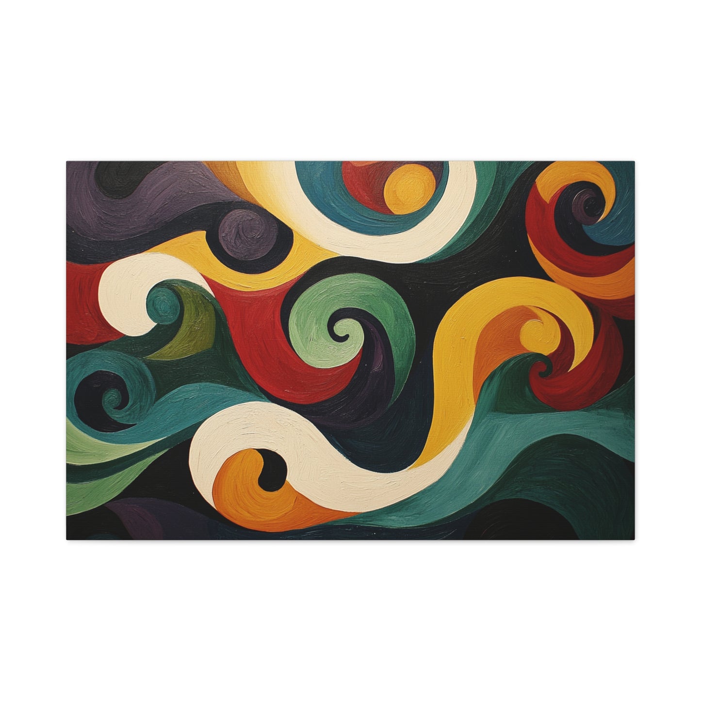 Artistic Swirls Abstract - Canvas