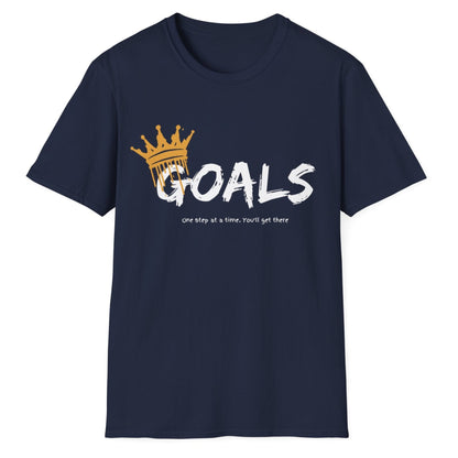 Goals, One Step At A Time, Unisex Softstyle T-Shirt