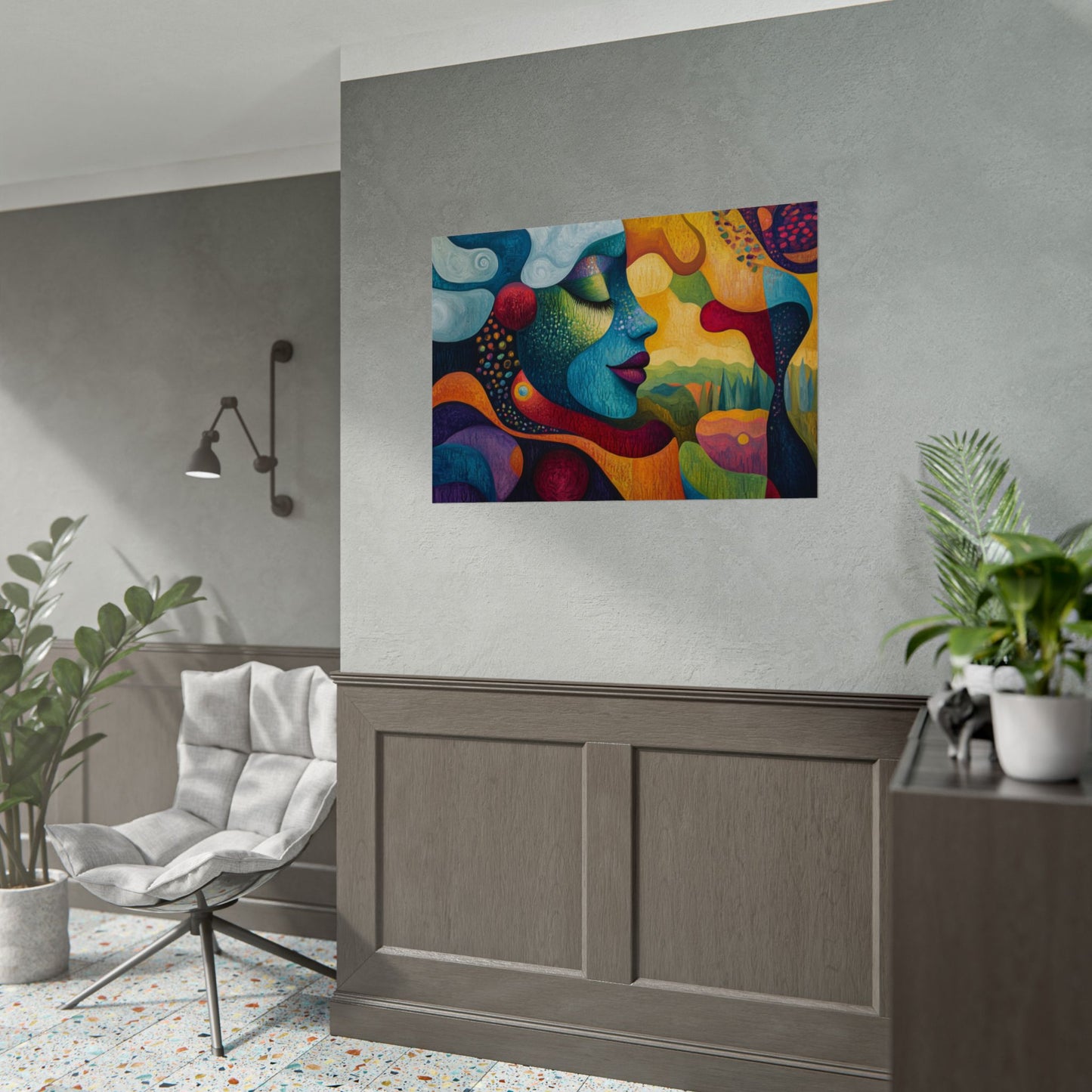 Abstract Mother Earth - Premium Art Print