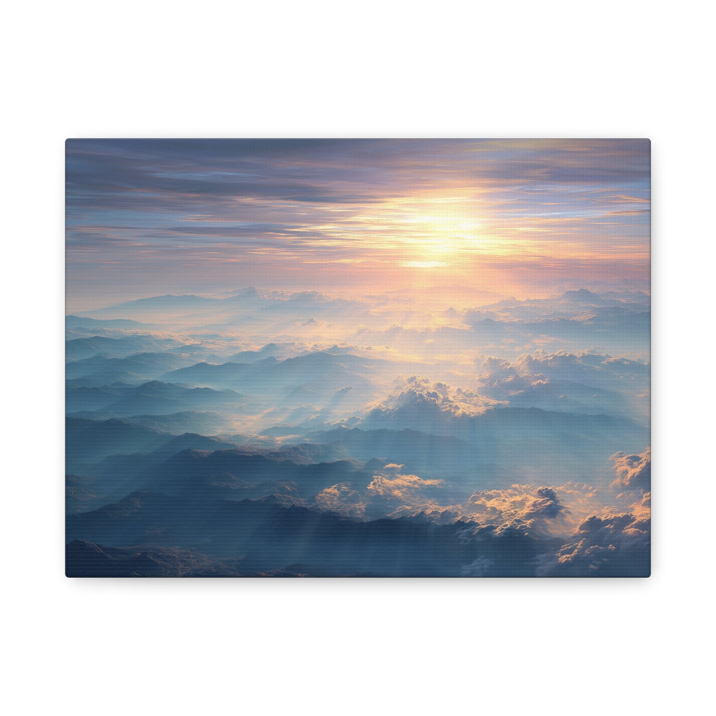 Sunlit Mountain Range Beauty - Canvas