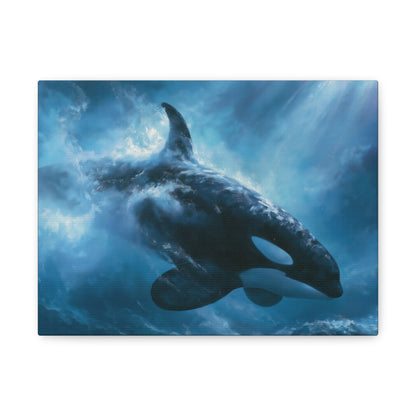 Dreamy Orca Whale Underwater Art - Canvas