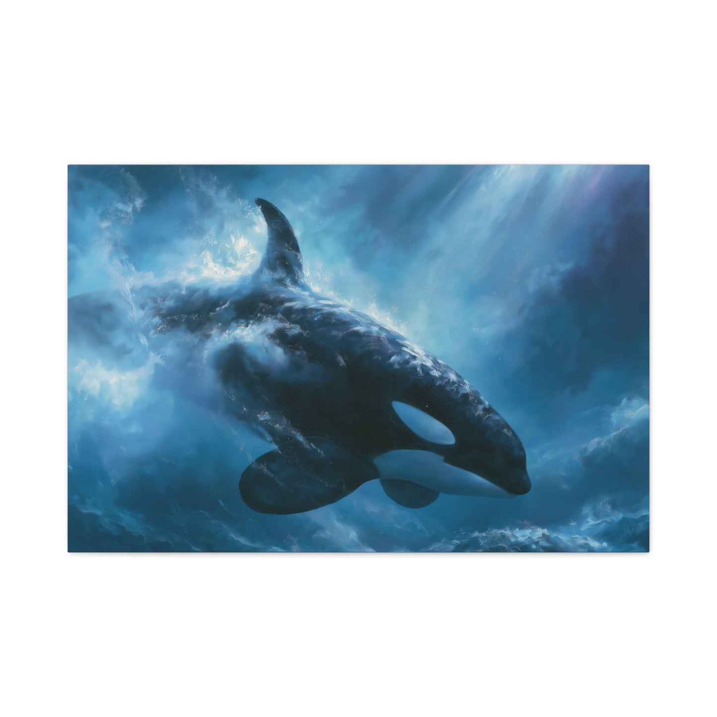 Dreamy Orca Whale Underwater Art - Canvas