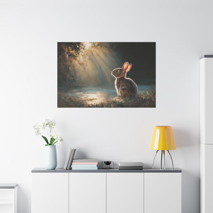 Sunlit Bunny Rabbit Art - Canvas