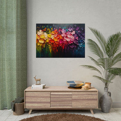 Rainbow Bloom Art - Premium Art Print