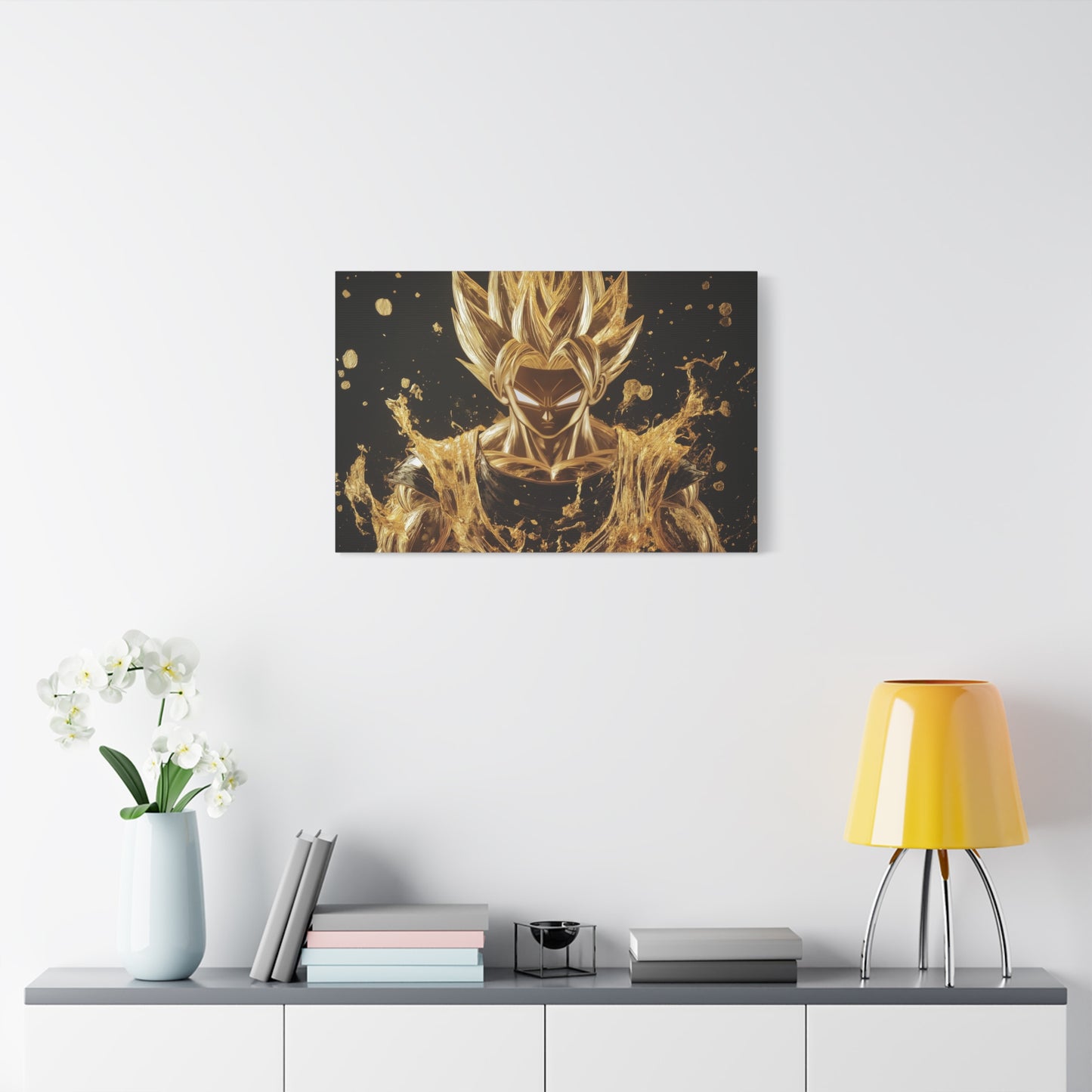 Gold Leaf Super Saiyan Art - Canvas