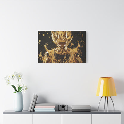 Gold Leaf Super Saiyan Art - Canvas
