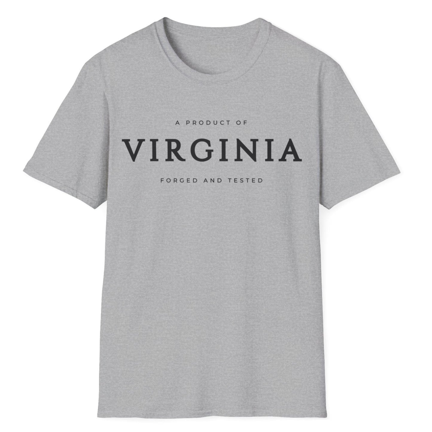 A Product of Virginia, Unisex Softstyle T-Shirt