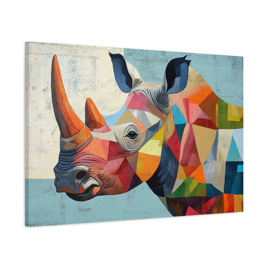 Abstract Rhino - Canvas