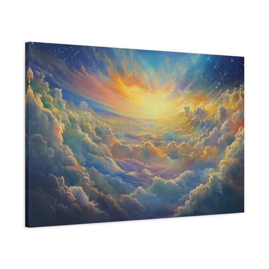 Serene Colorful Sky Art - Canvas