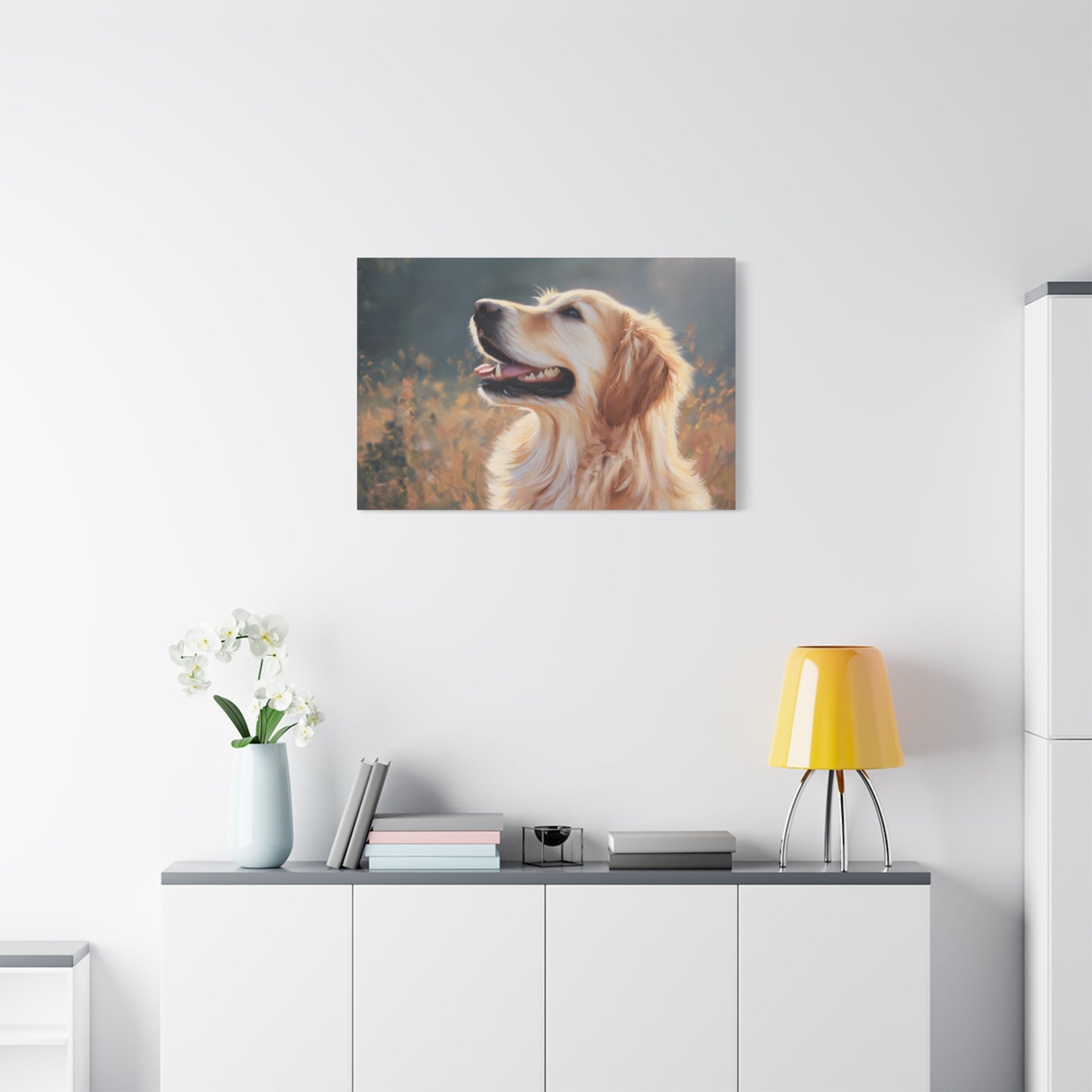 Happy Golden Retriever Art - Canvas