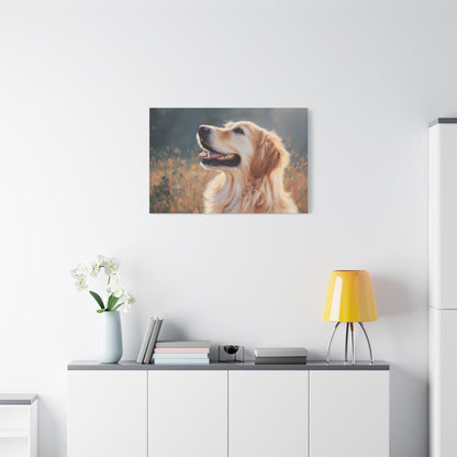 Happy Golden Retriever Art - Canvas