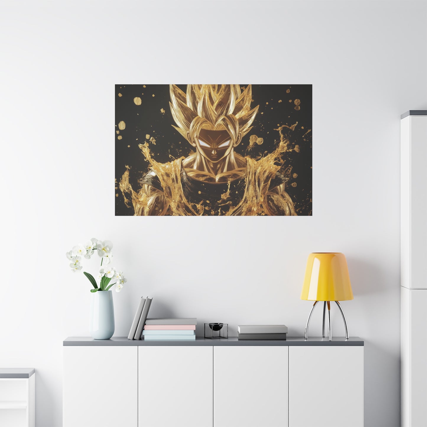 Gold Leaf Super Saiyan Art - Canvas