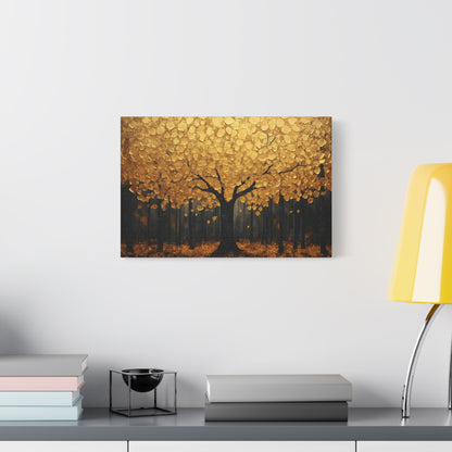 Gold Leaf Golden Forest Tree- Canvas
