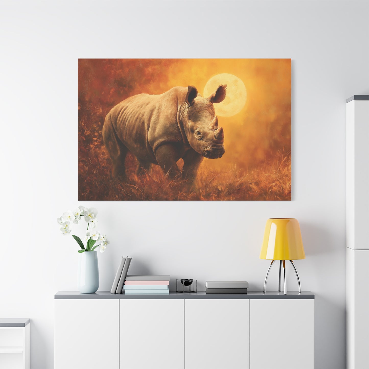 Rhino Nature Art - Canvas
