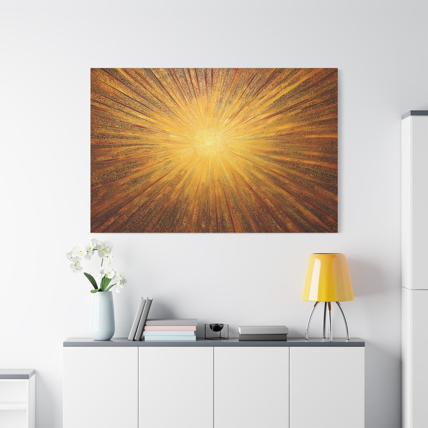 Abstract Sunrays Creativity Art - Canvas