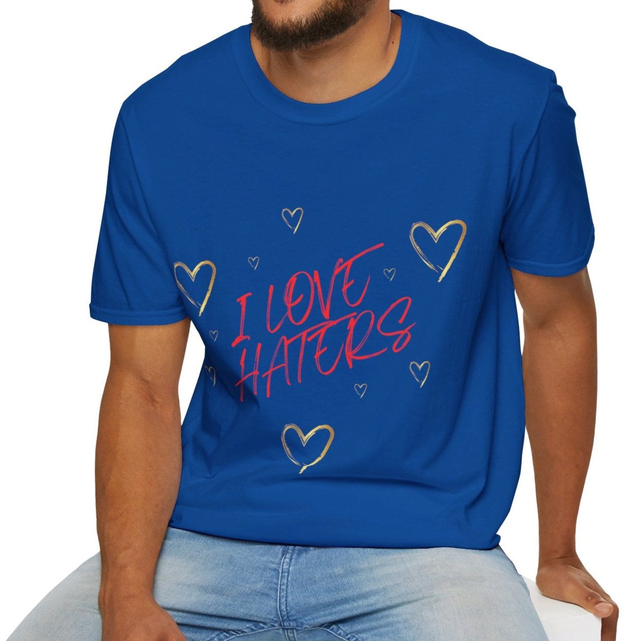 I Love Haters, Unisex Softstyle T-Shirt