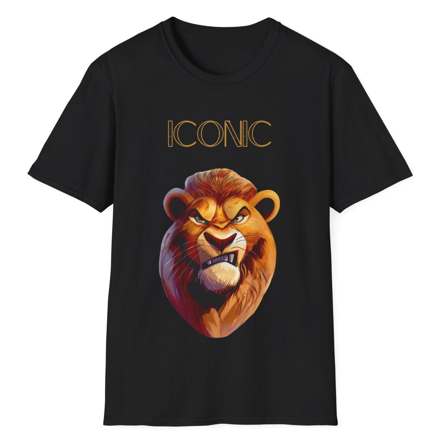 Iconic Lion, Unisex Softstyle T-Shirt