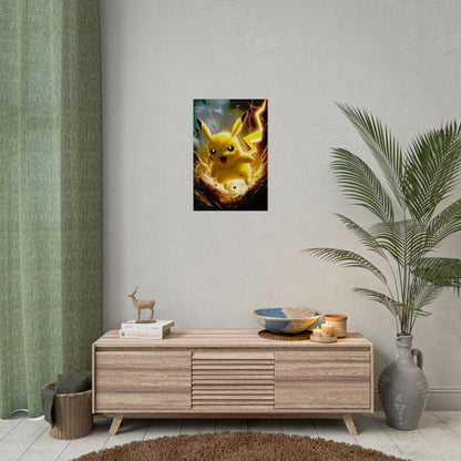 Lightning Mouse Thunderbolt Art - Premium Art Print