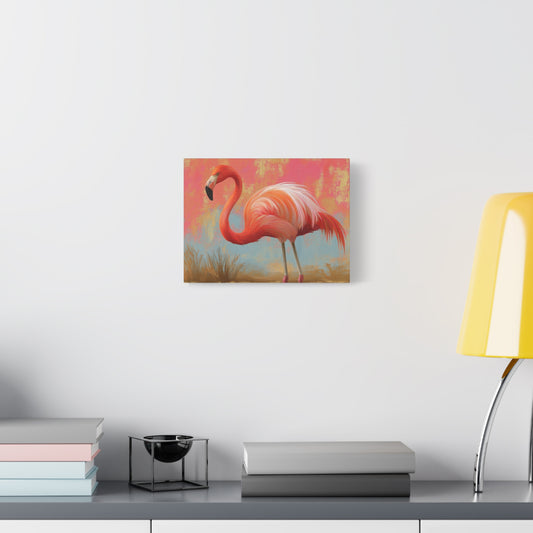 Pink Flamingo Art - Canvas