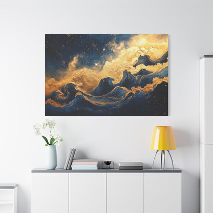 Gold Leaf Star Nursery - Canvas