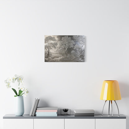 Silver Forest Landscape Art - Canvas