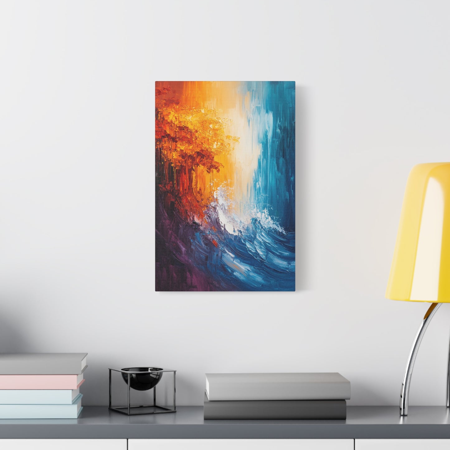 Oceanic Crash Of Colors - Canvas