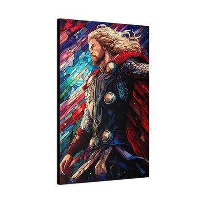 Stained Glass Thunder God Canvas