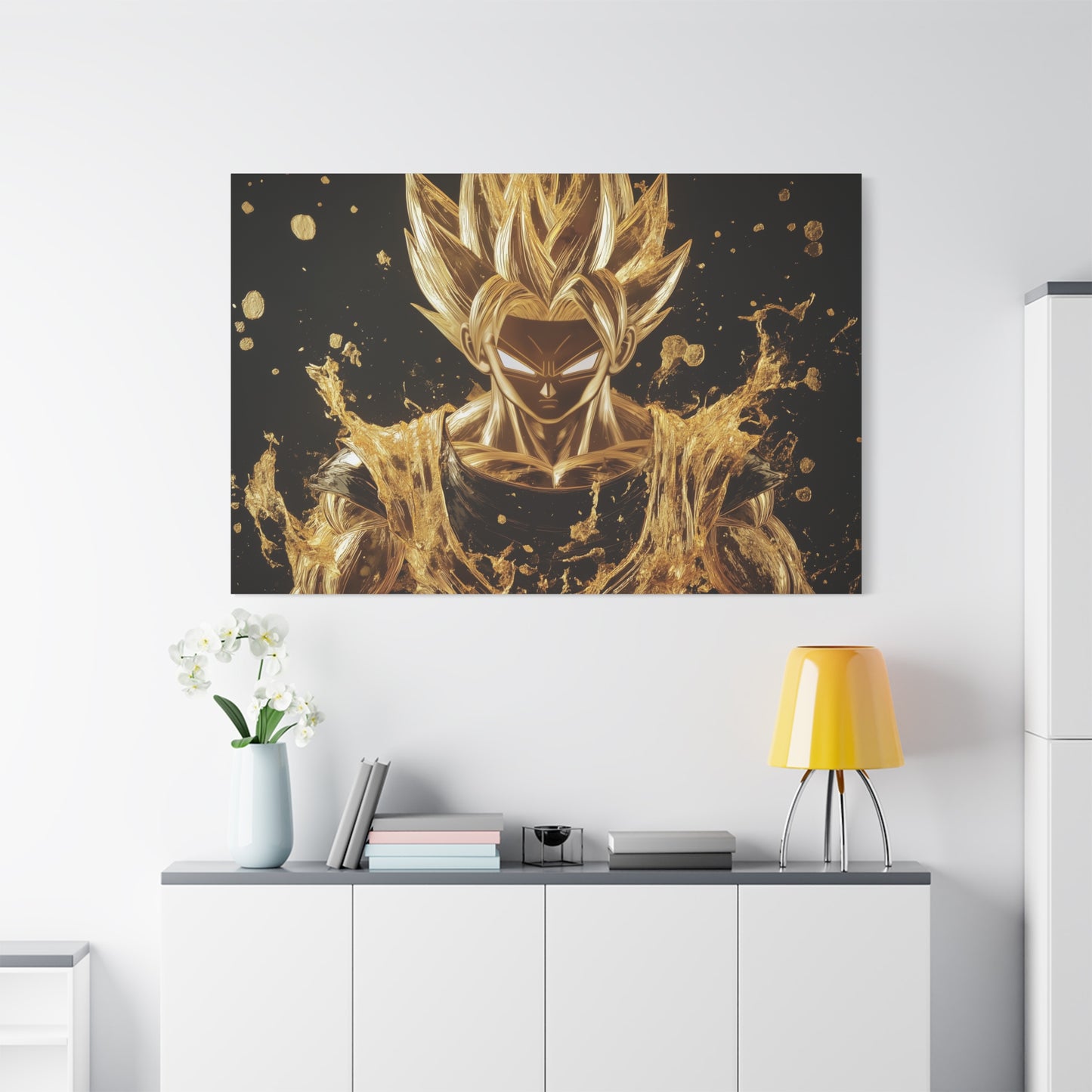 Gold Leaf Super Saiyan Art - Canvas