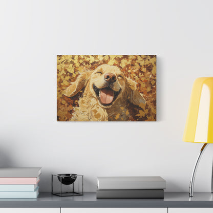 Gold Leaf Golden Retriever - Canvas