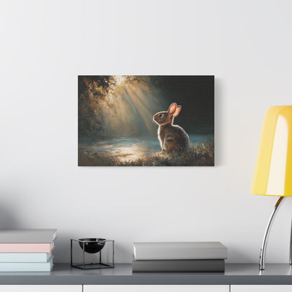 Sunlit Bunny Rabbit Art - Canvas
