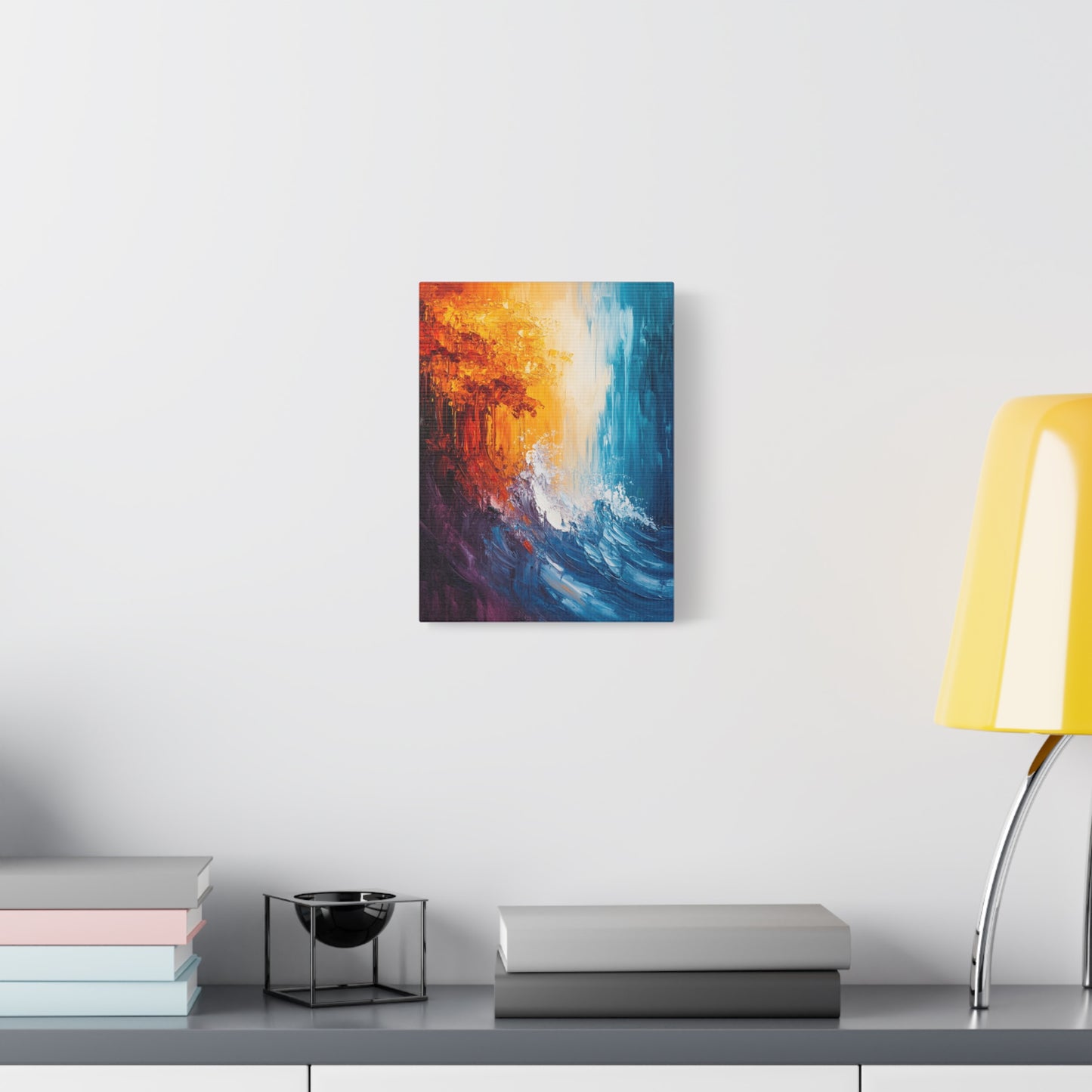 Oceanic Crash Of Colors - Canvas