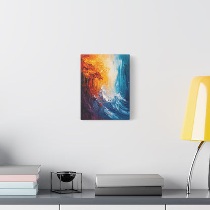 Oceanic Crash Of Colors - Canvas