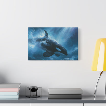 Dreamy Orca Whale Underwater Art - Canvas