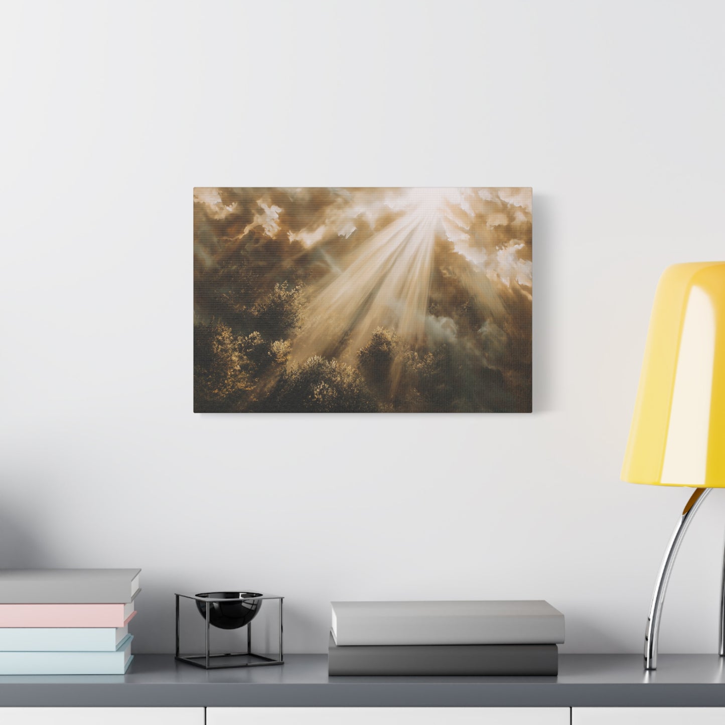 Sunlight Breaking Through The Clouds - Canvas
