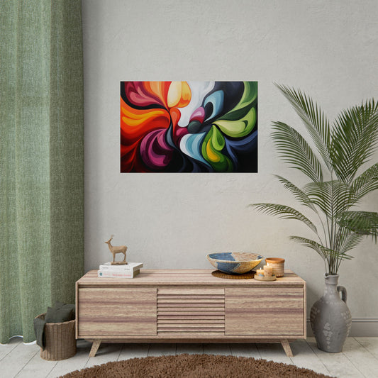 Beautiful Tones Abstract Art - Premium Art Print