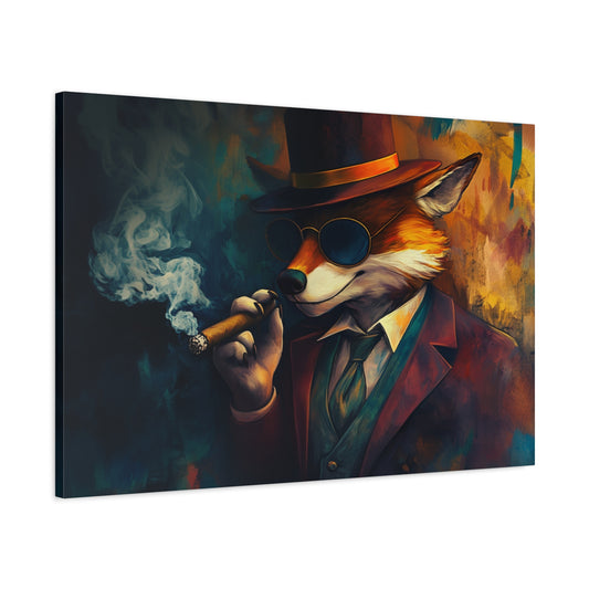 Gangster Fox Art - Canvas