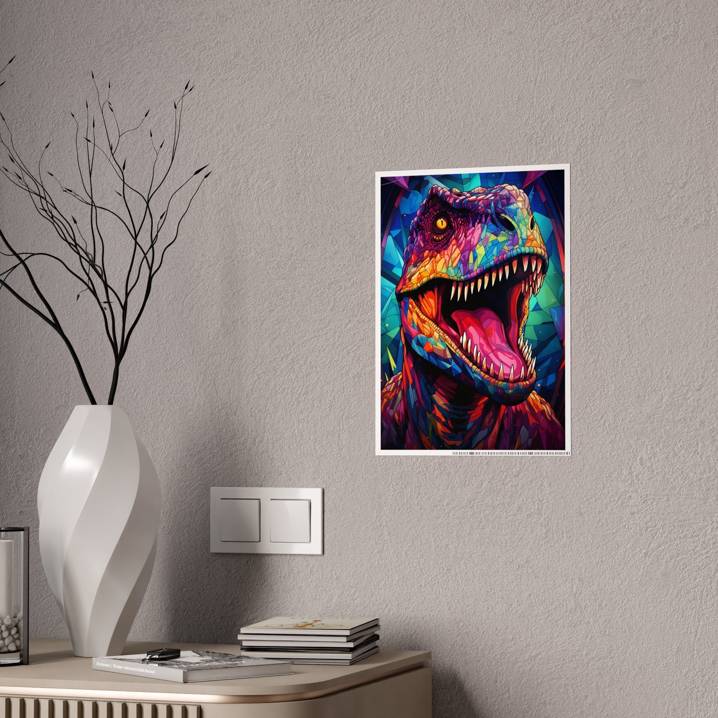 Jurassic Predator Glossy Art Print