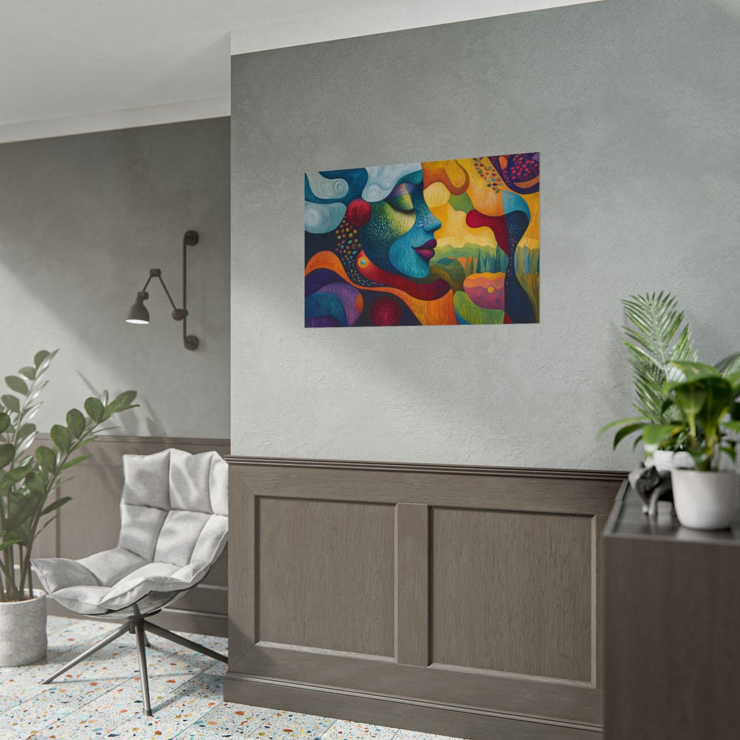 Abstract Mother Earth - Premium Art Print
