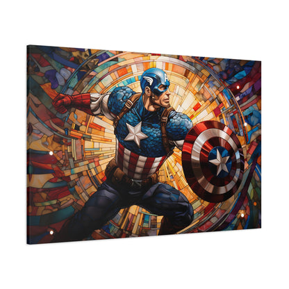 Mosaic Comic Book Captain Canvas