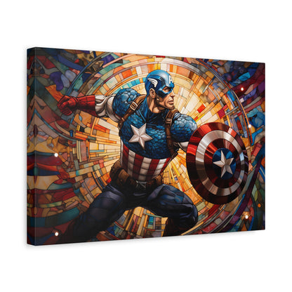 Mosaic Comic Book Captain Canvas