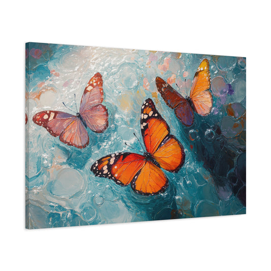 Abstract 3 Butterfly Art - Canvas