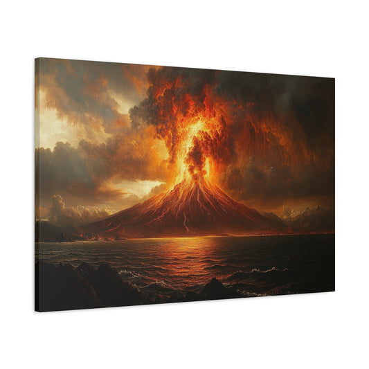 Volcanic Eruption Art - Canvas