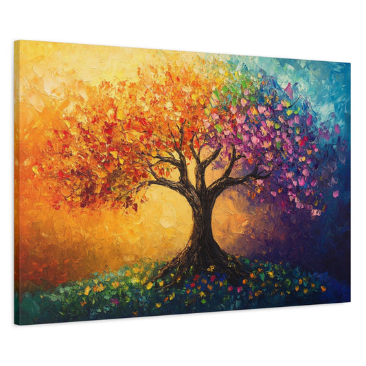 The Tree Of Colors Canvas Art