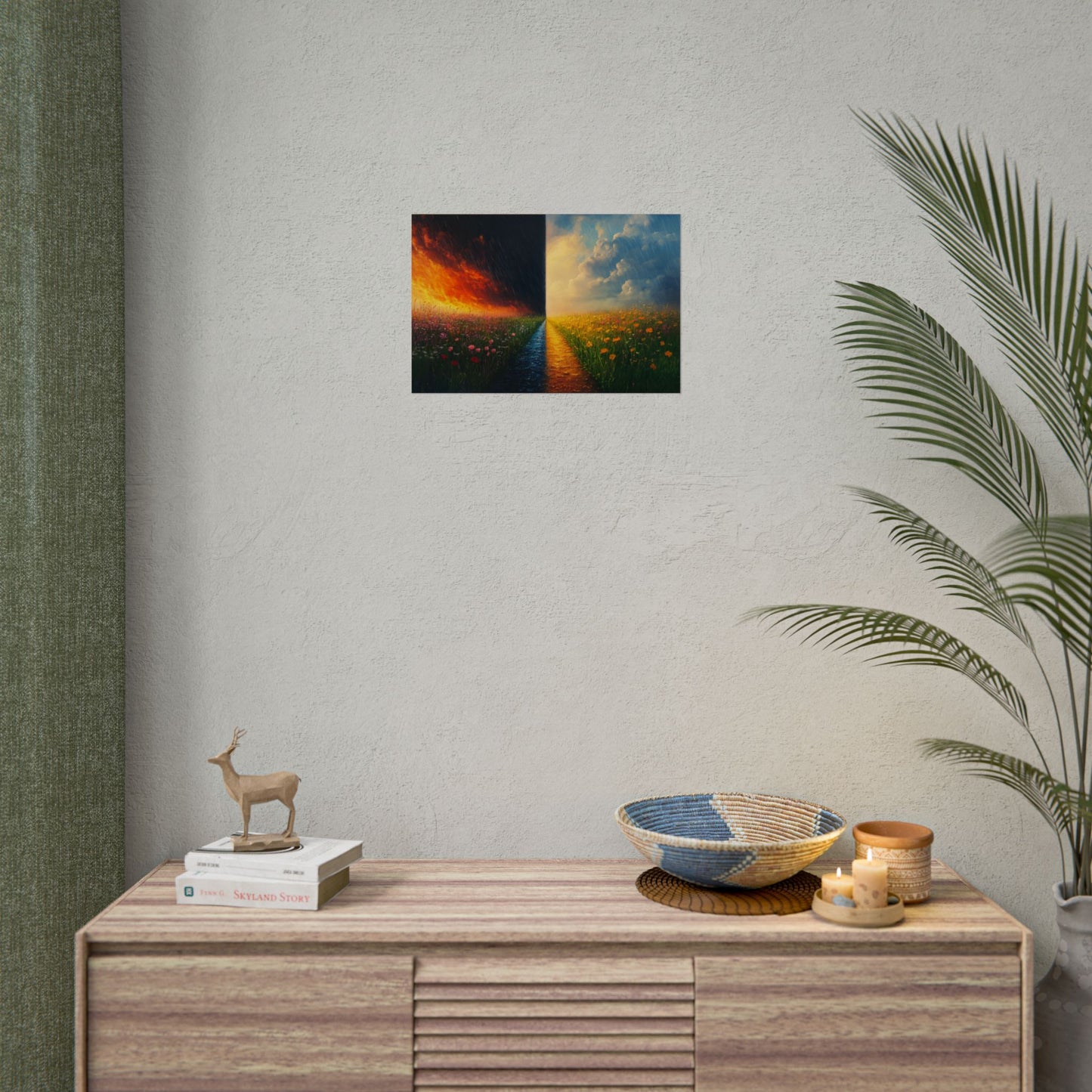 Light And Dark On The Same Path - Premium Art Print